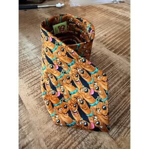 Scooby Doo Cartoon Network Tie 2003 Novelty Character Silk Necktie